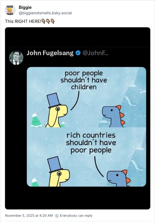 Poor people shouldn't have children. Rich countries shouldn't have poor people.