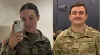 U.S. Army Specialist Sarah Beckstrom and U.S. Air Force Staff Sergeant Andrew Wolfe