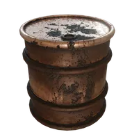Dirty oil barrel