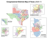 Current Texas district map