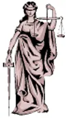 Lady Justice, standing