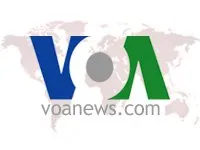 Voice of America logo with the text 'voanews.com'