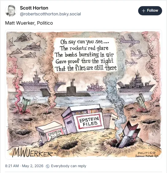 Oh say can you see...the rockets red glare, the bombs bursting in air, gave proof thru the night that the Files are still there.