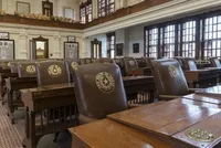 Empty chairs at Texas House of Representatives