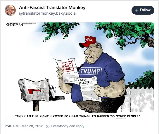 This can't be right...I voted for bad things to happen to OTHER people.