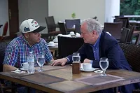 U.S. Senator Chris Van Hollen meets with Kilmar Abrego Garcia