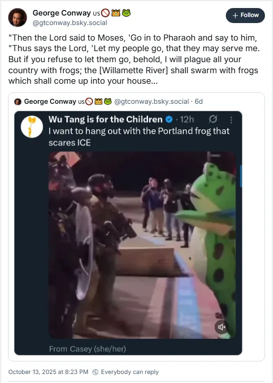 Then the Lord said to Moses, Go in to Pharaoh and say to him, Thus says the Lord, Let my people go, that they may serve me. But if you refuse to let them go, behold, I will plague all your country with frogs