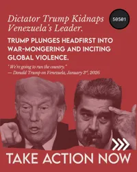 Dictator Trump kidnaps Venezuelan leader