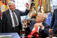 Lindsey Graham and Donald Trump