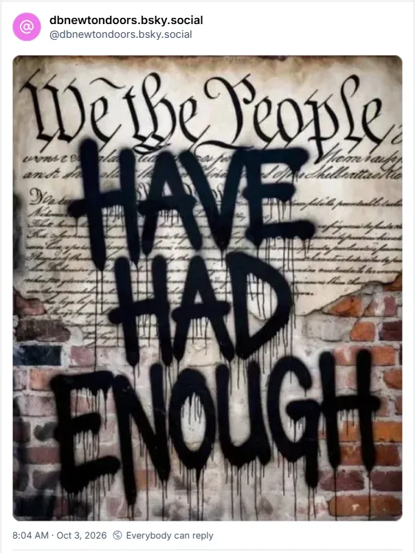 We the People have had enough