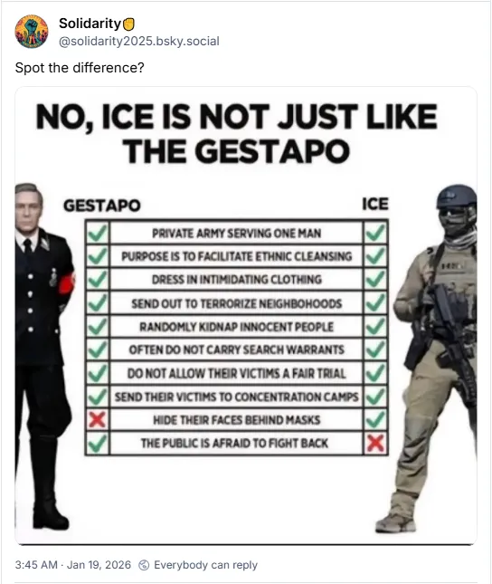 ICE is not like the Gestapo