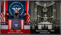 Meme comparing Hegseth to Hitler