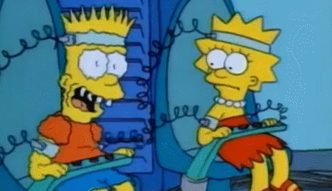Electro-shock therapy from The Simpsons first episode