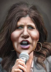 Caricature of Kristi Noem