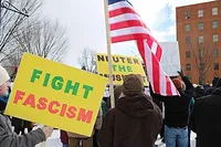 President's Day, 2025, protest in Binghamton, NY